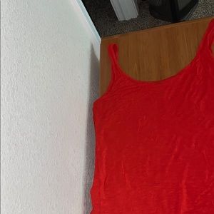 Red tank top